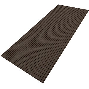 Tapete Passadeira Emborrachado PVC Antiderrapante MARROM