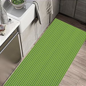 Tapete Passadeira Emborrachado PVC Antiderrapante VERDE