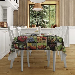 Toalha de Mesa Plástica PVC Impermeável Térmica Estampa 31