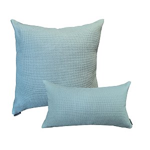 Kit Capa Almofada Decorativa Suede Ziper Invisivel Luxo 50x50cm + Capa 30x50cm