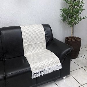 Peseira Luxo Cama E Sofá Em Jacquard 2,10m X 45cm Casal Queen Caribe