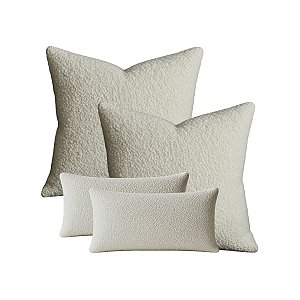 Kit 2 Capas Almofada 50x50cm + 2 Capas 30x50cm Decorativa Luxo Capri