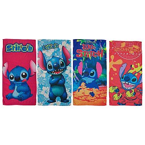 Toalha De banho Praia Infantil de Personagem 1,40mx70cm Stitch Princesas Corinthias Palmeiras