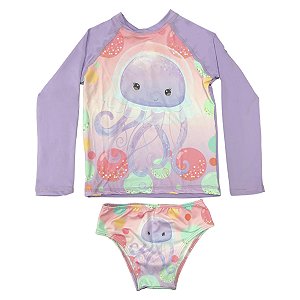 Conjunto Infantil Camisa Calcinha Proteção FPU+50