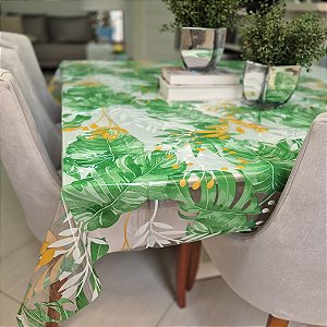 Toalha de Mesa 6 Cadeira PVC Transparente 2,00m x 1,40m Impermeável