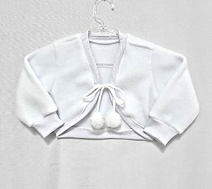 BOLERINHO BEBÊ MENINA CASAQUINHO EM TECIDO SOFTH