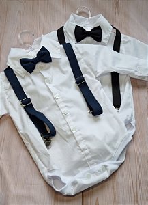 Roupa Batizado Bebê Menino- Kit Camisa