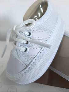 TÊNIS BRANCO BEBÊ LISTRA LATERAL