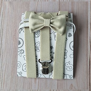 Kit Suspensório + Gravata Bebê Menino