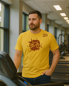 Camiseta Casual - Bike Lama Amarela
