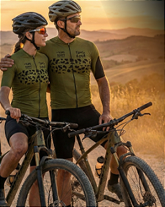 Camisa de Ciclismo - Verde Militar