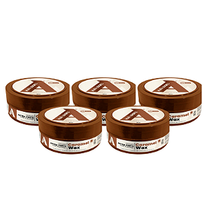 KIT 5 UN. PASTA MODELADORA 80G ALFA LOOK’S CARAMEL WAX