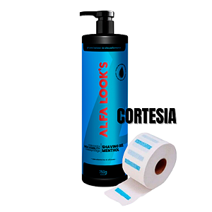 SHAVING GEL MENTHOL 750ML - ALFA LOOK'S