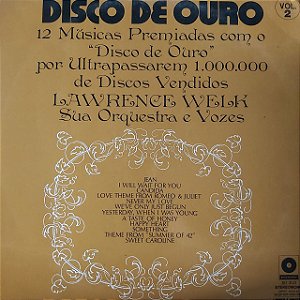 LP - Lawrence Welk, Sua Orquestra e Vozes - Disco de Ouro - Volume 2