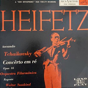 LP - Heifetz - Tocando Tchaikovsky - Concerto em Ré