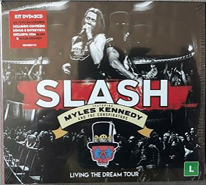 CD Duplo + DVD - Slash Featuring Myles Kennedy And The Conspirators – Living The Dream Tour (Novo Lacrado)