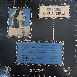 LP - Renata Tebaldi - Recital Renata Tebaldi