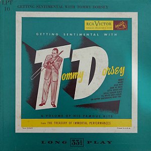 LP - Tommy Dorsey – Getting Sentimental With Tommy Dorsey (Importado US) (10")