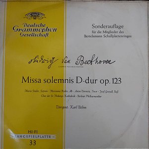 LP - Beethoven - Missa Solemnis D-Dur Op. 123 (Duplo) (Vários Artistas)