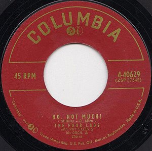 COMPACTO - The Four Lads ‎– The Four Lads ‎– No, Not Much! / I'II Never Know