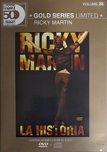 CD + DVD(BOX) - Ricky Martin ‎– La Historia (Série Limitada Sony Music 50 anos Brasil)