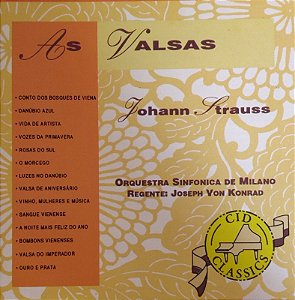 CD - As Valsas - Johan Strauss