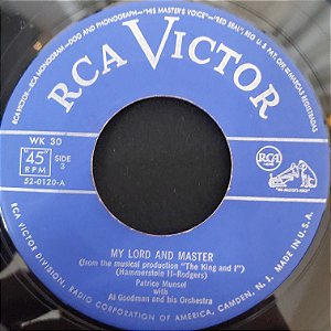 COMPACTO - Al Goodman And His Orchestra - My Lord And Master / Something Wonderful (Importado US)