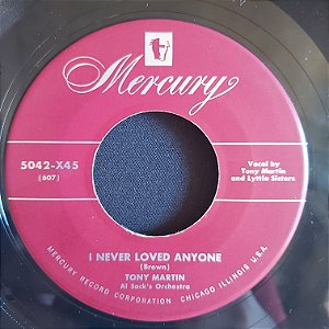 COMPACTO - Tony Martin - I Never Loved Anyine / I Kiss Your Hand Madam (Importado US)