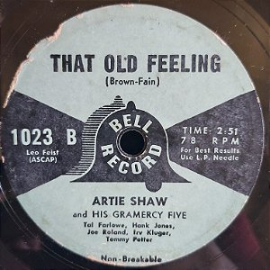 COMPACTO - Artie Shaw - Besame Mucho / That Old Feeling (Importado US)