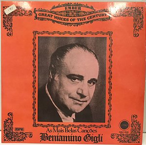 LP - As Mais Belas Canções - Beniamino Gigli