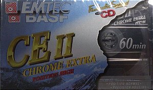 Kit 3 Fitas K7 Basf Chrome Extra  60 min  (NOVO LACRADO)