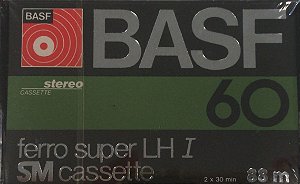 Fita Áudio Cassete Ferro Super Basf Lh1 60  (Nova Lacrada)