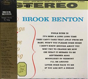 CD - Brook Benton – Songs I Love To Sing Digipack – IMP (US)