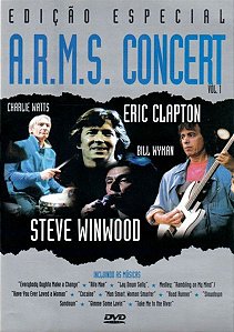 DVD –  Eric Clapton, Steve Winwood, Charlie Watts, Bill Wyman – A.R.M.S. Concert Vol. 1 (Novo lacrado)