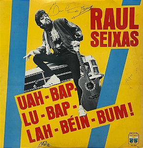 LP - Raul Seixas – Uah-Bap-Lu-Bap-Lah-Béin-Bum! - Capa com Detalhes