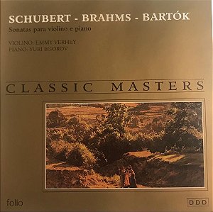 CD - Sonatas Para Violino E Piano - Schubert, Brahms, Bartók
