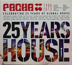 CD Pacha 1988-2013 - 25 Years Of House Digipack -  Vários Artistas - 3 CDs box