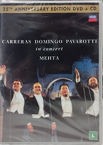 DVD + CD - Carreras, Domingo, Pavarotti, Mehta – In Concert (Lacrado)