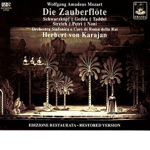 CD DUPLO Die Zauberflote(Sung In Italian): Karajan / Rome Rai.so, Schwarzkopf, Gedda ( IMP - ITÁLIA)