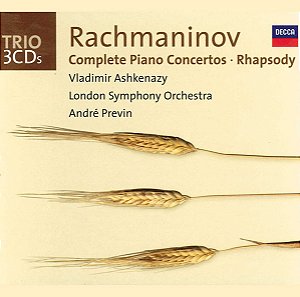 CD TRIPLO Rachmaninov- Vladimir Ashkenazy, London Symphony Orchestra, André Previn – Complete Piano Concertos / Rhapsody (IMPORTADO)