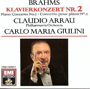 CD Brahms - Claudio Arrau, Philharmonia Orchestra, Carlo Maria Giulini – Klavierkonzert Nr. 2 (IMP - GERMANY)