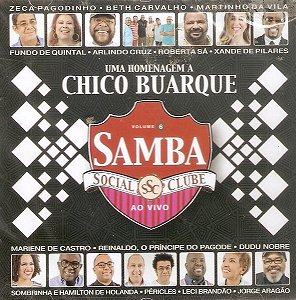 CD Samba Social Clube 6 (Ao Vivo) - ( Vários Artistas ) - ( Lacrado )