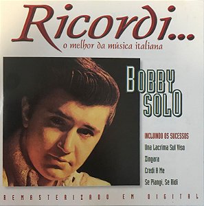 CD Bobby Solo - Ricordi -  O melhor da música italiana