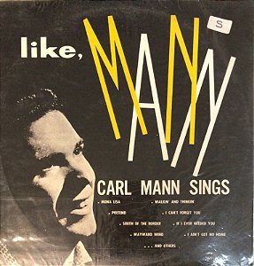 LP - Carl Mann – Like Mann (Carl Mann Sings)