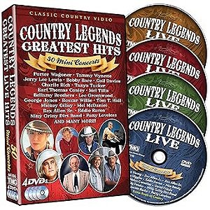 DVD BOX - Country Legends Greatest Hits ( 4 dvds ) - (Vários Artistas)