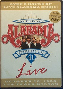 DVD - Alabama – For The Record 41 Number One Hits Live  ( c/ encarte ) ( Importado )