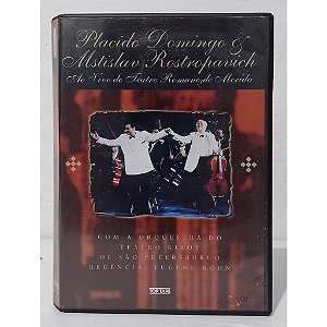 DVD - Plácido Domingo & Mstislav Rostropovich - Ao Vivo do Teatro Romano de Merida