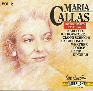 CD - Maria Callas – Vol. 2 (Live Recordings 1953 - 1962) ( IMP - USA )