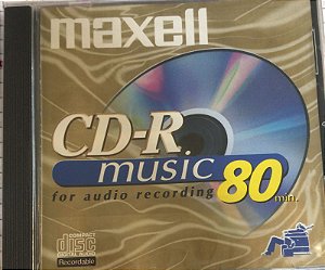 CD-R Music For Audio Recording (Maxell) - Novo (Lacrado) - Importado