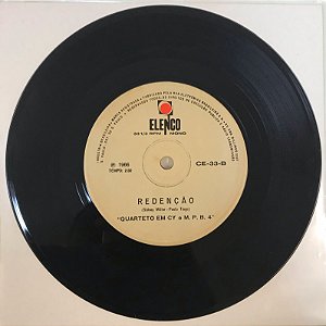 Compacto - Quarteto Em Cy e M.P.B 4´ ‎– Redenção/Canção a mêdo